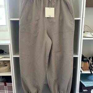 Tibi Gray Jogger Pants